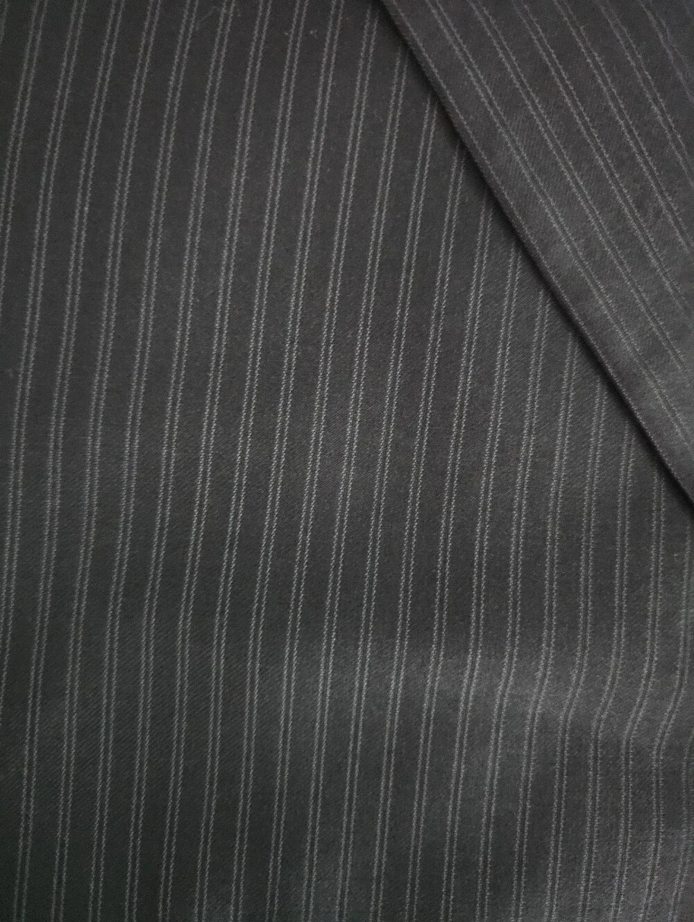 Kilburne & Finch Pinstripe 2 pc Suit Men 46R 41W Black Business Wedding Formal